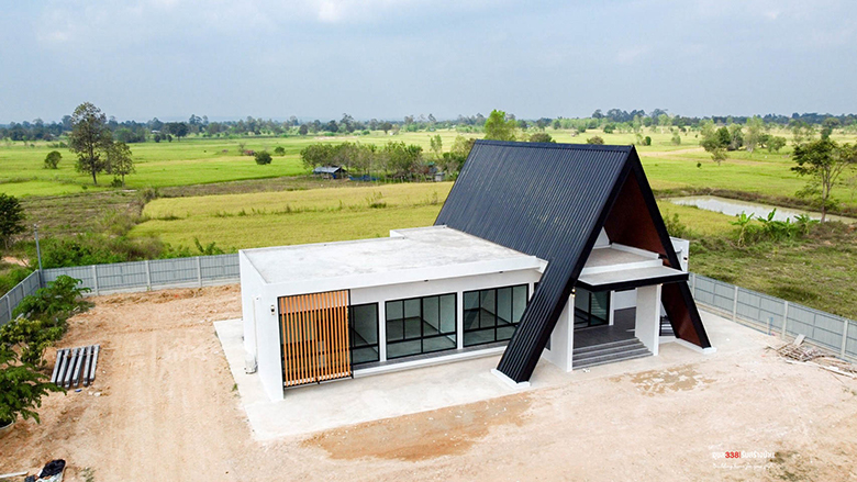 บ้านชั้นเดียวสไตล์เอเฟรม