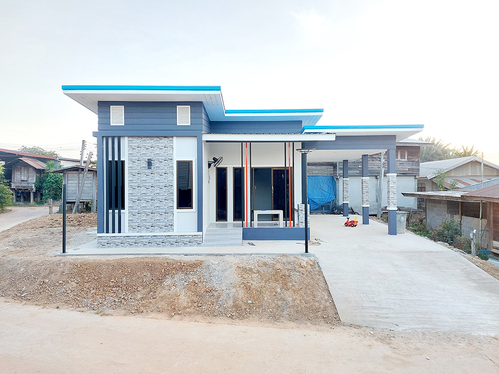 บ้านชั้นเดียวสไตล์โมเดิร์น