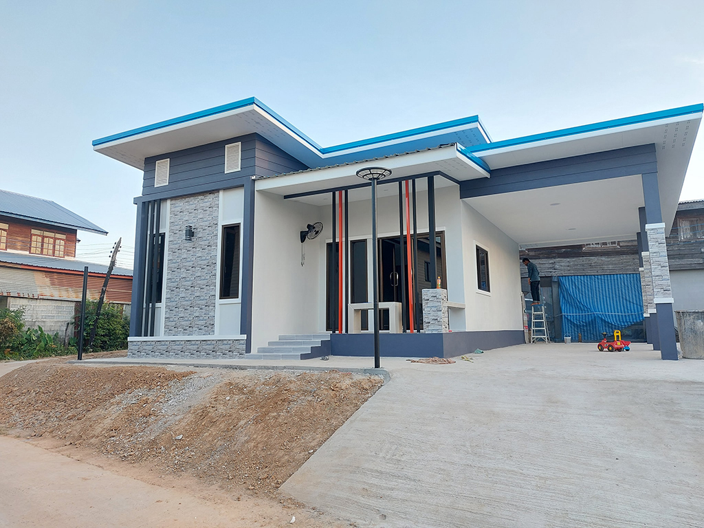 บ้านชั้นเดียวสไตล์โมเดิร์น