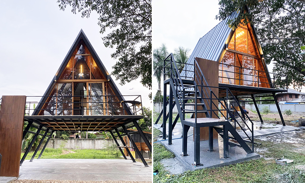 บ้านทรงเอเฟรมยกสูง