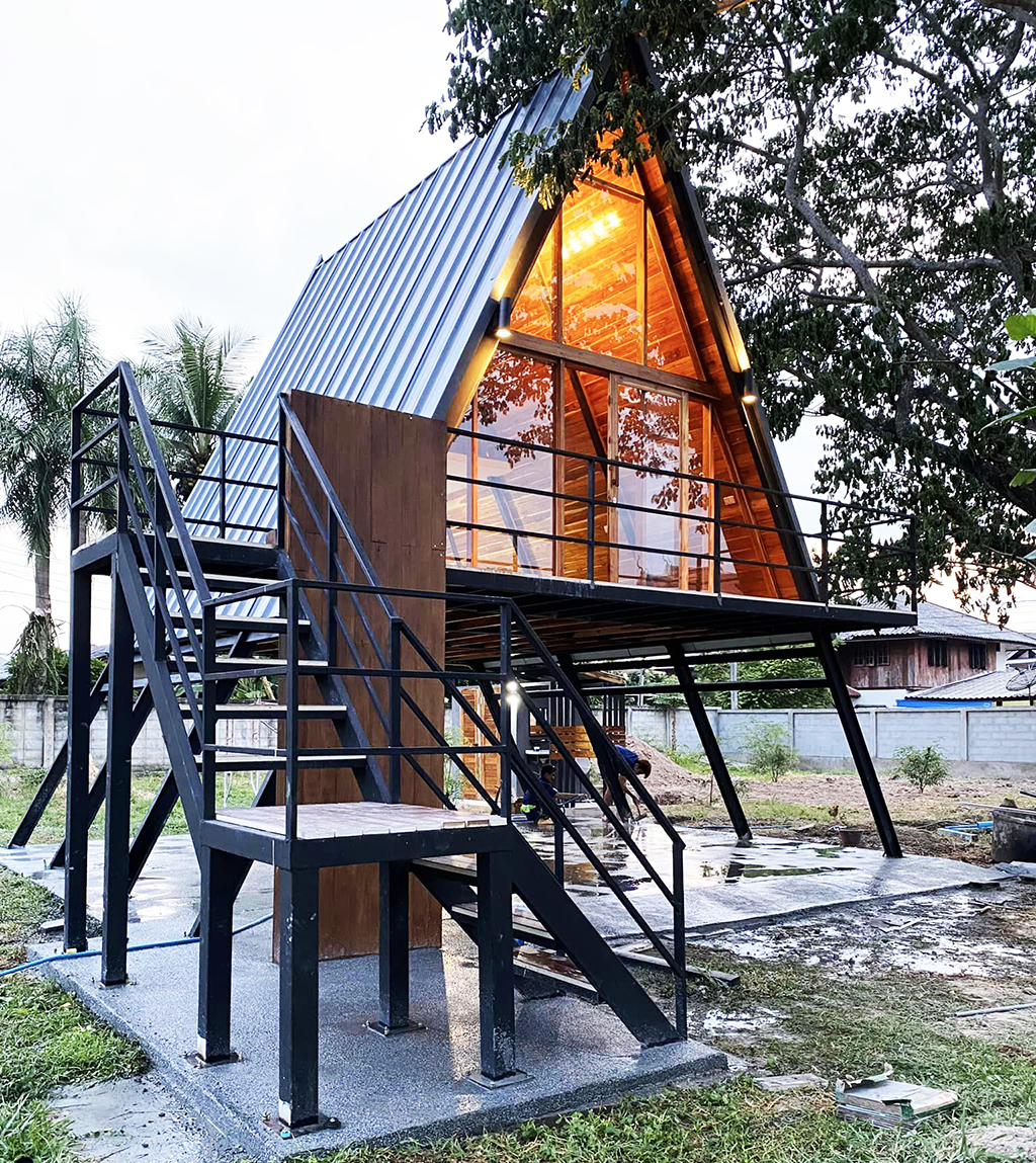 บ้านทรงเอเฟรมยกสูง