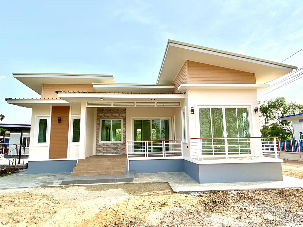 บ้านชั้นเดี่ยวสไตล์โมเดิร์น