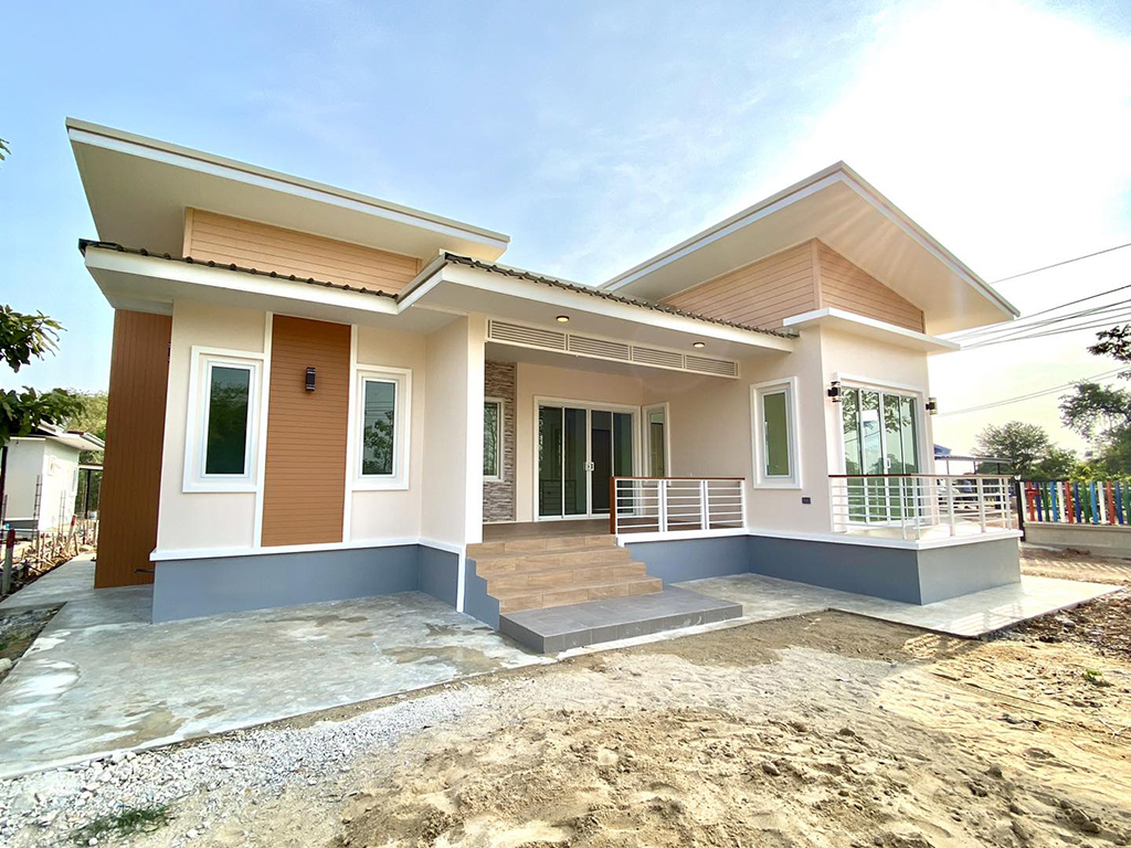 บ้านชั้นเดี่ยวสไตล์โมเดิร์น