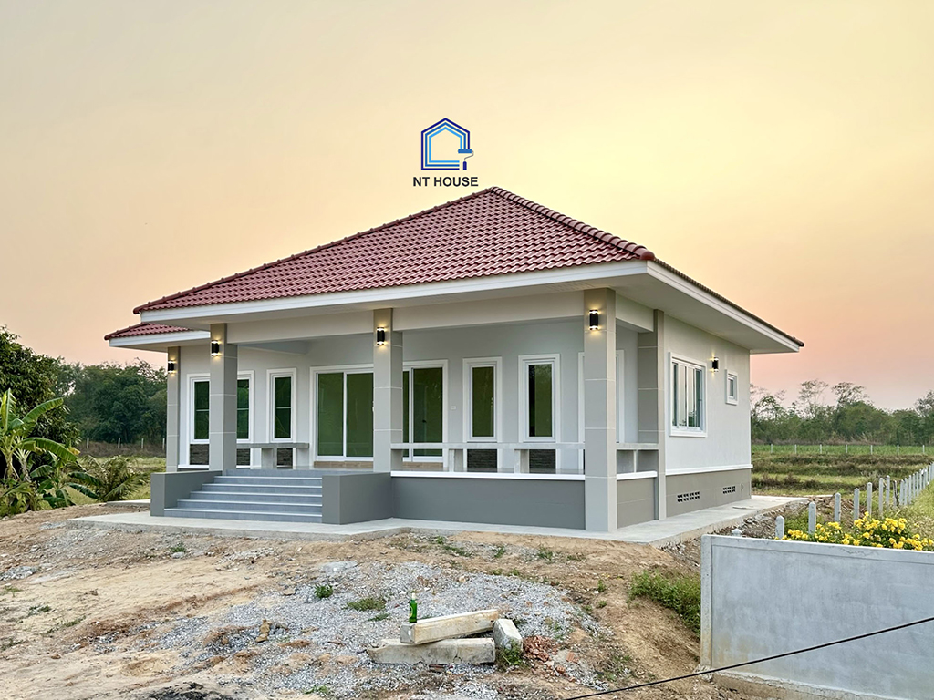 บ้านชั้นเดียวแนวร่วมสมัย